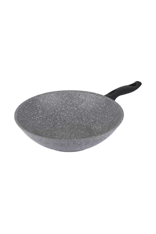 Tantitoni Granıtte Gri Granit Wok Tava 28 CM