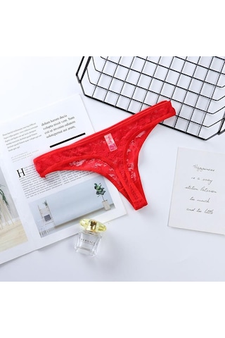 Liona Dantel Kırmızı G-String