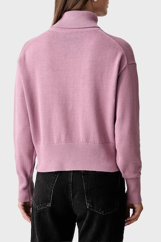 Calvin Klein Logolu % 100 Pamuk Balıkçı Yaka Kazak Lv047h329gvcb Kadın Kazak Lv047h329g Vcb Pembe