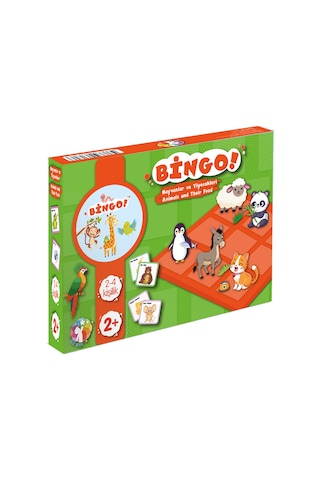 Bingo- Tombala Oyunu \ Hayvanlar Ve Yiyecekleri -animals And Their Food