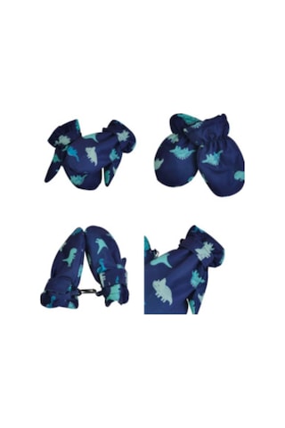 Dino Ici Pufudik Sicak Tutan Yumusacik Eldiven Lacivert