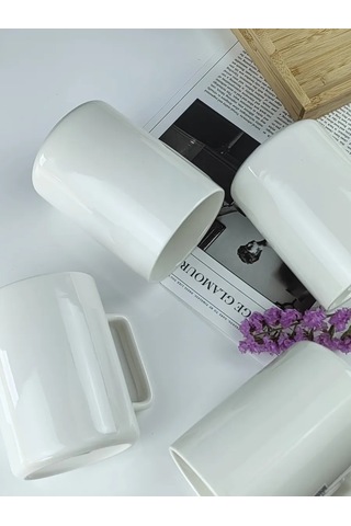 Domenik Seramik Fincanlar 400 Ml 4 Adet 331439136 Fildişi