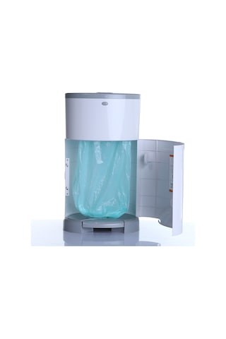 Korbell Bebek Bezi Çöp Kovası Sistemi 16 L Beyaz - Gri