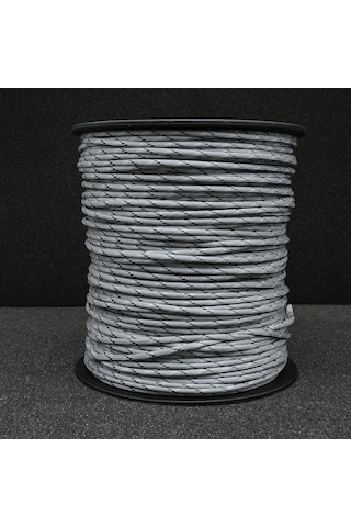 Mg Ropes Paracord İp 4 Mm Gri Beyaz Desenli No:77 10 Metre Çok Renkli
