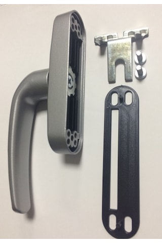 Eksenal Alüminyum Pencere Cephe Kolu Gri Renkli Eksenel