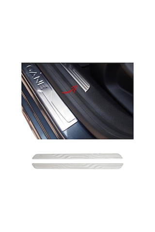 Renault Megane 4 Sedan Krom Kapı Eşiği 4 Parça 2017