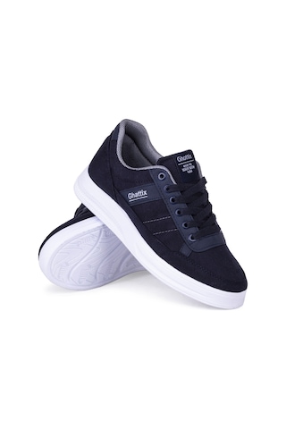 Ghattix Erkek Keten Sneaker Yazlık Mevsimlik Ayakkabı Lacivert