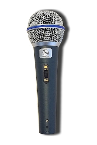 Pawer Pw-58 Profesyonel Kablolu El Tipi Mikrofon