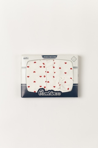 Webombinoo 5 Parca Hastane Çıkışı Zıbın Set Yeni Doğan Fitilli Çok Renkli