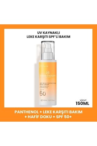 Bahar Babacan Leke Karşıtı Yüksek Korumalı Vücut Güneş Kremi SPF50+ 150 ML