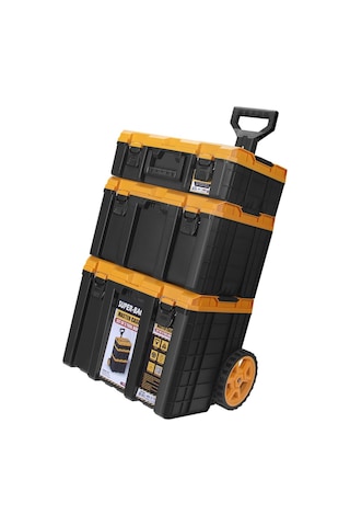Master Case Tekerlekli 3 Lü Set Büyük Tekerlekli Teknisyen Takım Çantası S-m-l