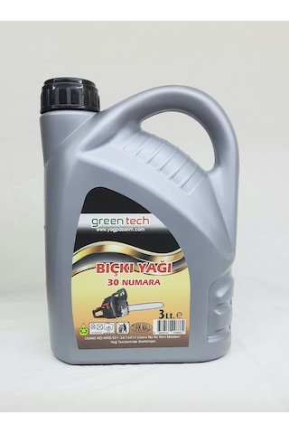 Greentech 30 Numara Bıçkı Testere Zincir Yağı 3 Litre Greentech 30 Numara Bıçkı Testere Zincir Yağı 3 Litre
