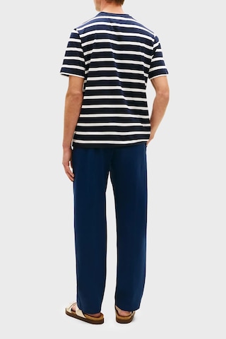 Tommy Hilfiger Erkek T Shirt Mw0mw41378 0bc Lacivert-beyaz Lacivert - Beyaz