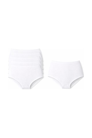 Belpa Ribana Kadın Külot %100 Pamuklu 6'lı Paket Beyaz