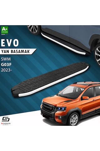 S-dizayn Swm G03f Evo Aluminyum Yan Basamak 193 Cm 2023 Üzeri A+ Kalite