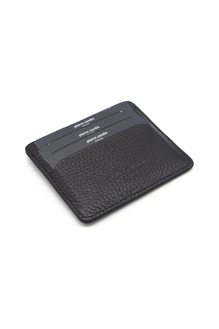 Pierre Cardin Siyah Floater Unisex Deri Kartlık 046a41 Siyah