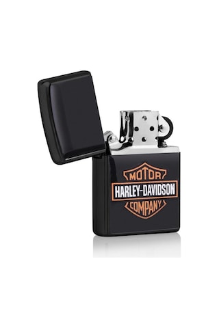 Harley Davidson Tasarım Çakmak Siyah