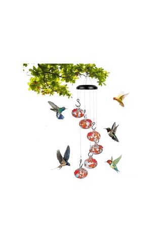 Padalink Oranj Çiçek Açık Yemleme Portları İle Allüminyum Güvenli Arıkuşu Yemleyici - Bahçe, Teras Ve Pencere Dekorasyonu Turuncu