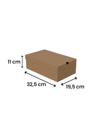 32,5x19,5x11 - Kendinden Kapaklı Ayakkabı Kutusu - 25 Adet