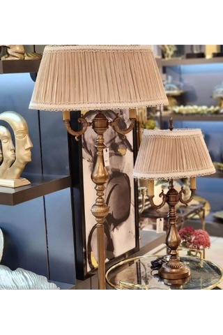 Ottoman Lambader Bronz Ayak Vizon Şapka 170cm.