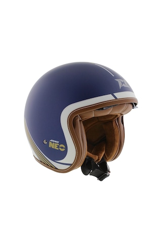 Motosiklet Kaskı Retro Güneş Vizörlü Hornet S Sv Neo C7 Matt Blue Motorcu Kask Çok Renkli
