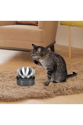 Homyl Gri Tabanlı Köpek Kaseleri Tavşan Için Tek-kase