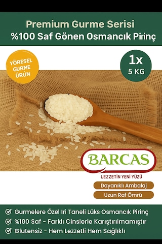 Barcas 5 Kg Gönen Osmancık Pirinç