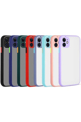 Apple Uyumlu iPhone 11 Kılıf Zore Hux Kapak Lila