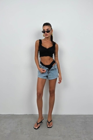 Dantel Detaylı Külot Siyah