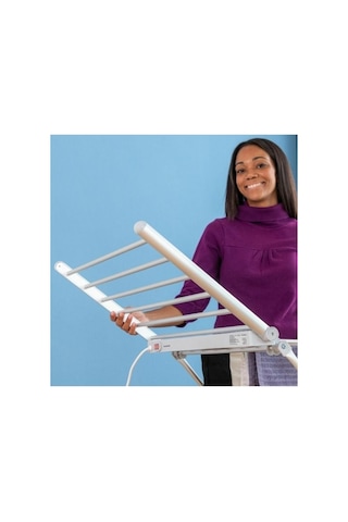 Innovagoods Katlanan Elektrikli Kurutma Rafı 20 Çubuk 230w 15kg Kapasite 112cm Beyaz