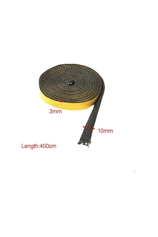 Pazly Dayanıklı Gri Sızdırmazlık Conta Şömine İçin 3mmx15mmx2.5m