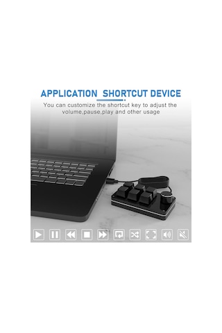 Springsun Mini Mekanik Rgb Klavye - 6 Tuşlu, Programlanabilir, Usb Bağlantılı