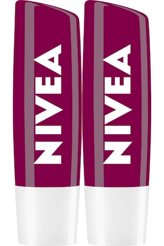 Nivea Lipstick Böğürtlen Dudak Bakım Kremi 2 x 4.8 G