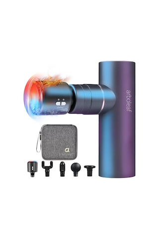 Isı Fonksiyonlu Arboleaf Masaj Tabancası, Sıcak Ve Soğuk Mini Masaj Tabancası, Hafif Kas Tabancası Kas Gevşemesi İçin 3200 Rpm Kas Tabancası, Güçlü Pil Usb-c