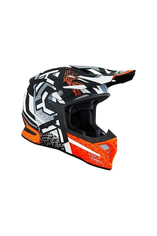 Kyt Skyhawk Kask Hyperflow Matt Grey / Orange Çok Renkli