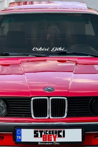 Eskisi Gibi Arka Cam Yazısı Özel Yeni Sticker Beyaz 25 3 Cm