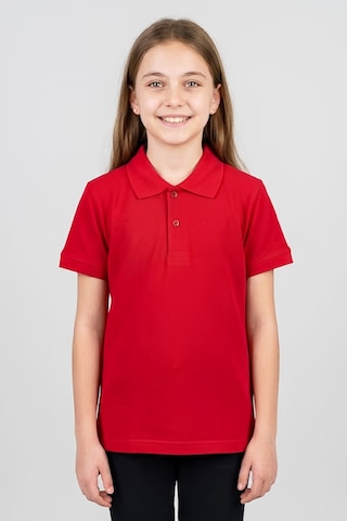 Modanino Kız Çocuk T-shirt %100 Pamuk Ve Okul Tarz 6-16 Yaş 12784mrt Kırmızı