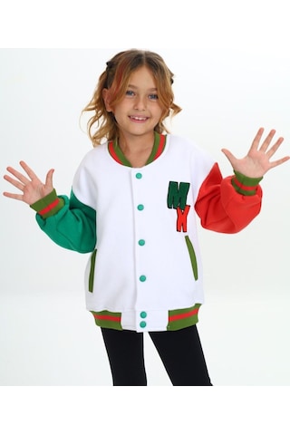 My Kids Wear Üç İplik Cepli Kolej Ceketler Haki