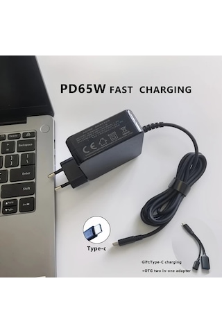 Xuweiwei Cz65wpd V Pd65w Hizli Sarj Avrupa Fisi 1 5m Tip C Sarj Cihazi Hafif Tasinabilir Tasarim Ev Ofis Seyahat Adaptor Altın