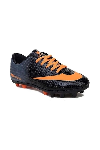 Walked 401-26 Çocuk Çivili Halı Saha Krampon Siyah Turuncu 36-39