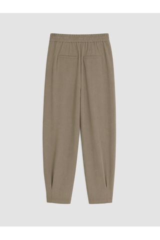 Lcw Comfort Kahverengi Regular Fit Kadın Pileli Kumaş Pantolon