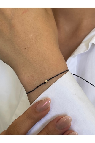 14 Ayar Altın Dorikalı El İşi Zarif Altın Bileklik Şans Bereket Bilekliği Altın