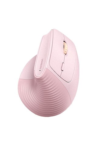 Ugreen 2.4ghz Usb Bağlantısı, 4000 Dpi, 57 Dikey Açı, Ergonomik Dikey Kablosuz Gelişmiş Mouse, Pembe, 55917 Diğer