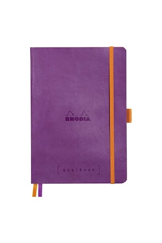 Rhodia GoalBook Yumuşak Kapak A5 Kareli Defter Purple 117770C Mor