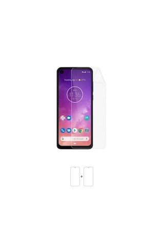 Motorola One Vision Ekran Koruyucu Kaplama Darbe Emici Poliüretan Film Amerika Üretimi Senalstore