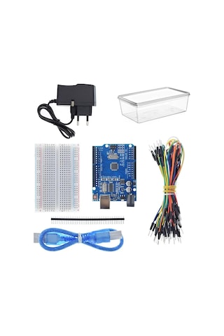 Robotik Kodlama Arduino Temel Seviye Elektronik Başlangıç Seti - Kutulu Adaptörlü