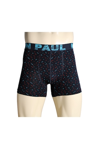 Kenn Paul 3'lü Desenli Pamuklu Lüks Boxer Konforlu Boxer Yumuşak Çok Renkli