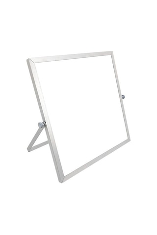 Pazly Cbtx Taşınabilir Manyetik Masaüstü Küçük Beyaz Tahta Mesaj Yazı Tahtası, 25cm X 25cm Boyutunda Özellikle Ev Dekorasy Beyaz