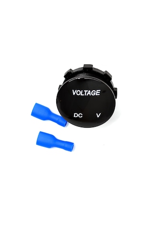 12v 24v Dijital Voltmetre 28mm Mini Yuvarlak 6-32varası