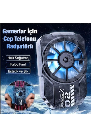 Memo Dl-a2 Cep Telefonu Soğutma Fanı Gamer Oyuncu Radyatör Soğutucu